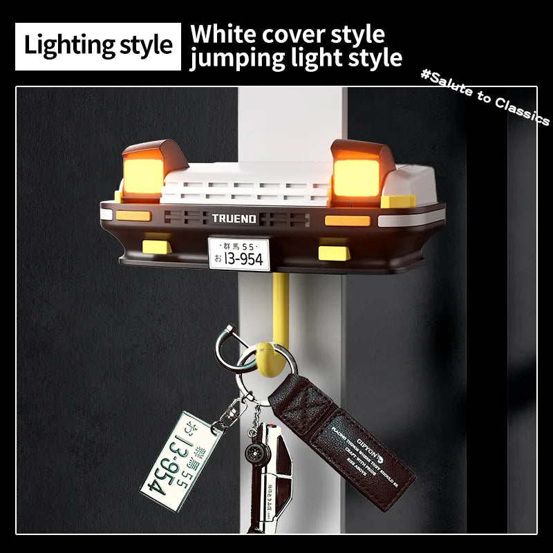 AE86 Car Key Holder Creative Decor Wall-Mounted Key Hook Headlight Key Hook for Car Enthusiasts' Gifts