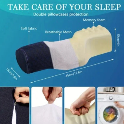 Orthopedic Neck Pillow: Superior Cervical Support Soft Memory Foam, Breathable Washable, Ideal for Every Sleeper