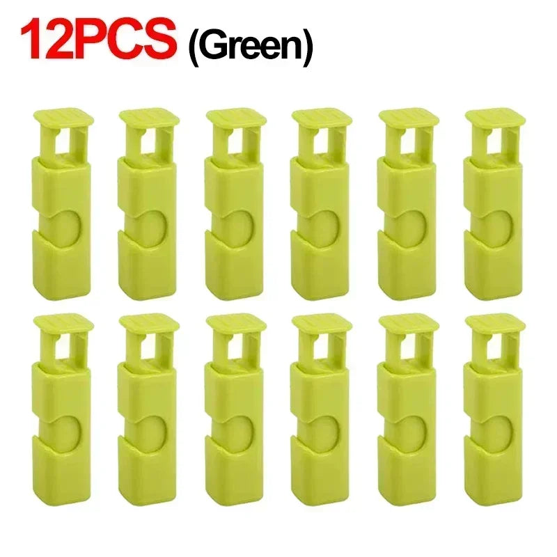 12/1Pcs Food Sealing Clips Bread Storage Bag Clips For Snack Wrap Bags Spring Clamp Reusable Kitchen Organization Sealing Clamp