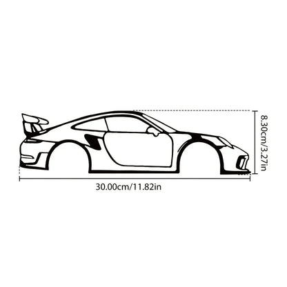 HelloYoung Metal Racing Car Wall Art Durable Sports Decor for Kids Room