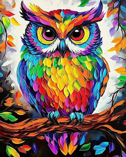 HUACAN Owl Animal Painting By Numbers On Canvas Flower Coloring On Canvas By Adult Pictures Drawing Art Kits Home Decor Gift