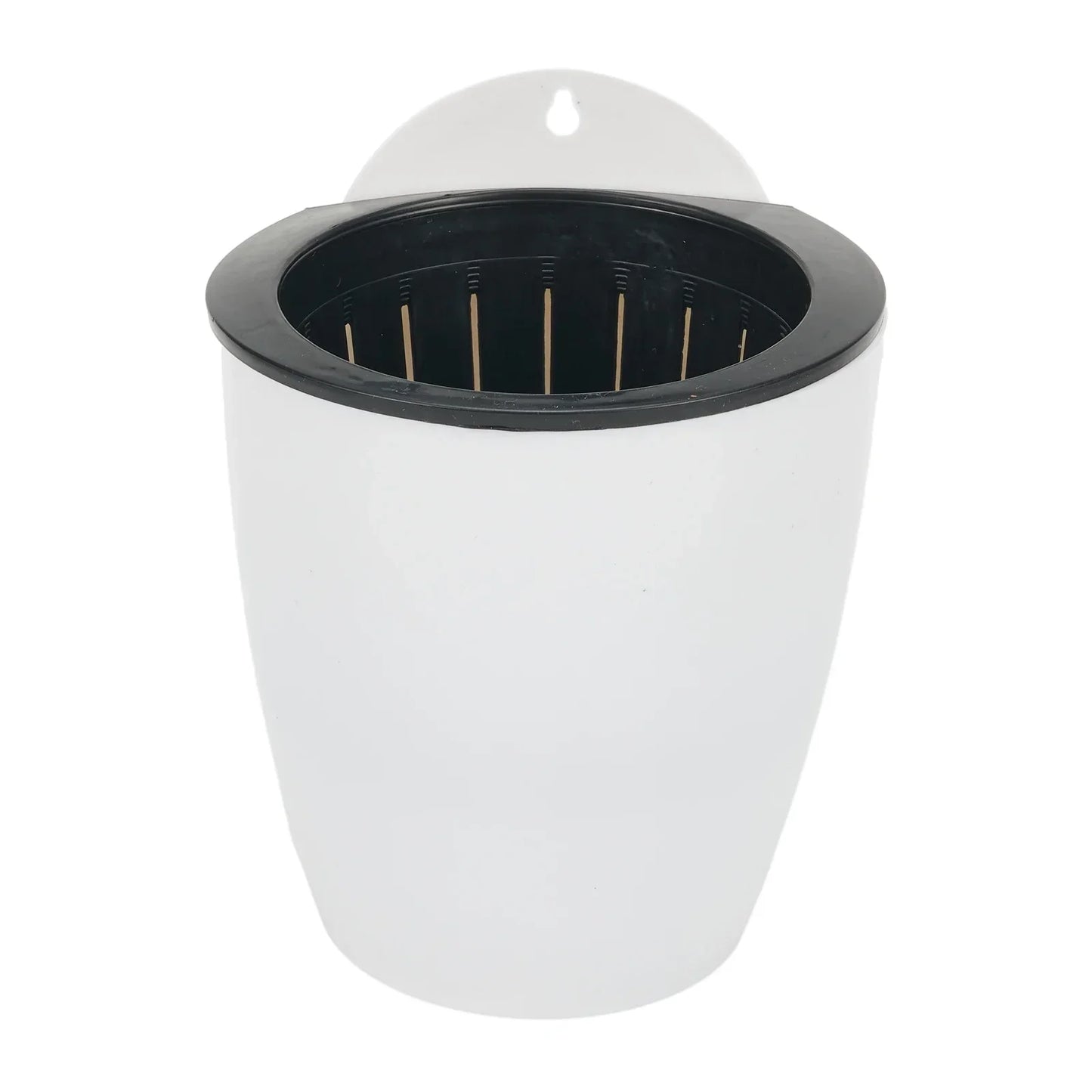 Wall-Mounted Plastic Potted Plant Flowerpot Creative Automatic Water-Absorbing Wall Hanging Home Flower Pot Wall Decoration