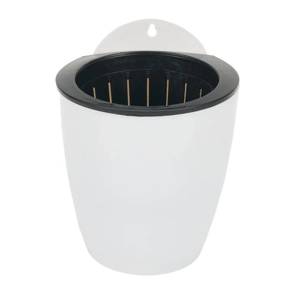 Wall-Mounted Plastic Potted Plant Flowerpot Creative Automatic Water-Absorbing Wall Hanging Home Flower Pot Wall Decoration