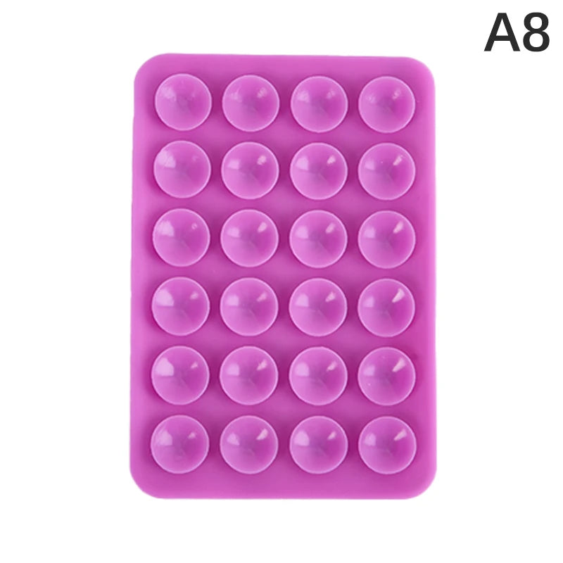 8cm Double Side Silicone Suction Pad For Mobile Phone Fixture Suction Cup Backed Adhesive Silicone Rubber Sucker Pad For Fixing