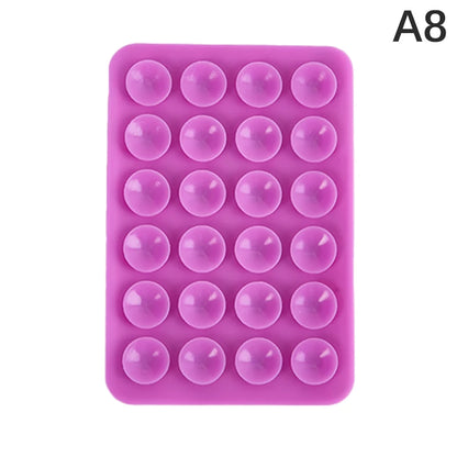8cm Double Side Silicone Suction Pad For Mobile Phone Fixture Suction Cup Backed Adhesive Silicone Rubber Sucker Pad For Fixing