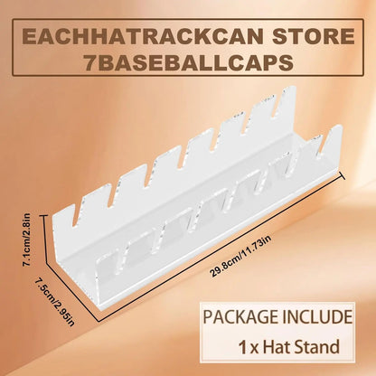 Hot sale Baseball cap racks Stackable Rectangular Acrylic Hat Organizer Stand For Baseball Caps Display And Organizer