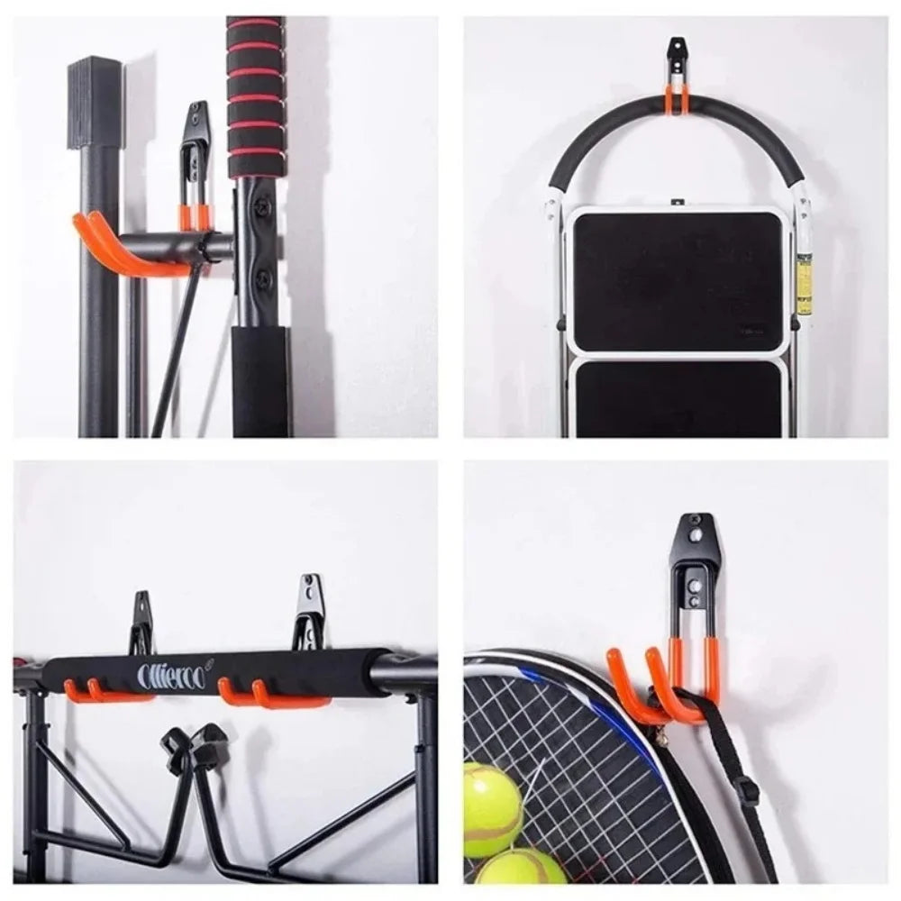 1PC Heavy Duty Metal Hook Garage Organizer Wall Mount Bicycle Hanger Hooks Wall Mount Anti-slip Storage Hook Garage Storage Tool