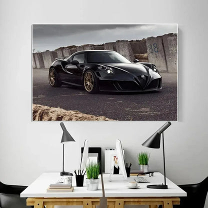 Famous Luxury Sports Car Mercedes Wall Art Minimalist Print Canvas Painting Posters for Bedroom Modern Home Decor