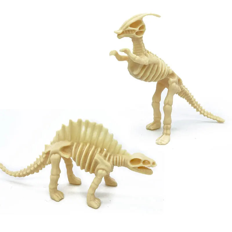 12pcs/set Jurassic Dinosaurs Skeleton Model Archaeology Tyrannosaurus Pterosaur Home Decor Toys For Children Christmas Gifts