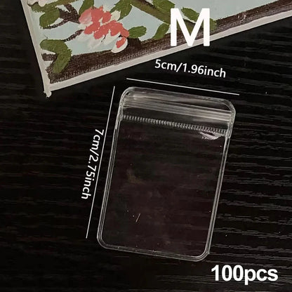 Clear Earring Bags Waterproof Bags Thickened Reusable Storage Pouch for Jewelry Rings Necklace Bracelet