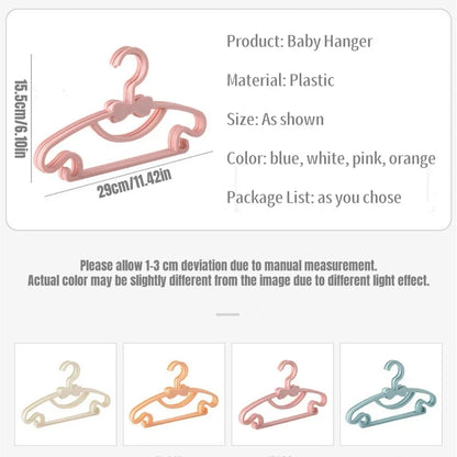 10/20/50pcs Baby Hangers Children Coats Storage Hanger Closet Organizer Kids Clothes Hanger Racks Portable Plastic Hangers Home
