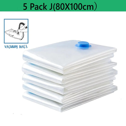 Vacuum Storage Bags, Space Saver Bags Compression for Comforters and Blankets, Sealer Clothes Travel Packing Organizer