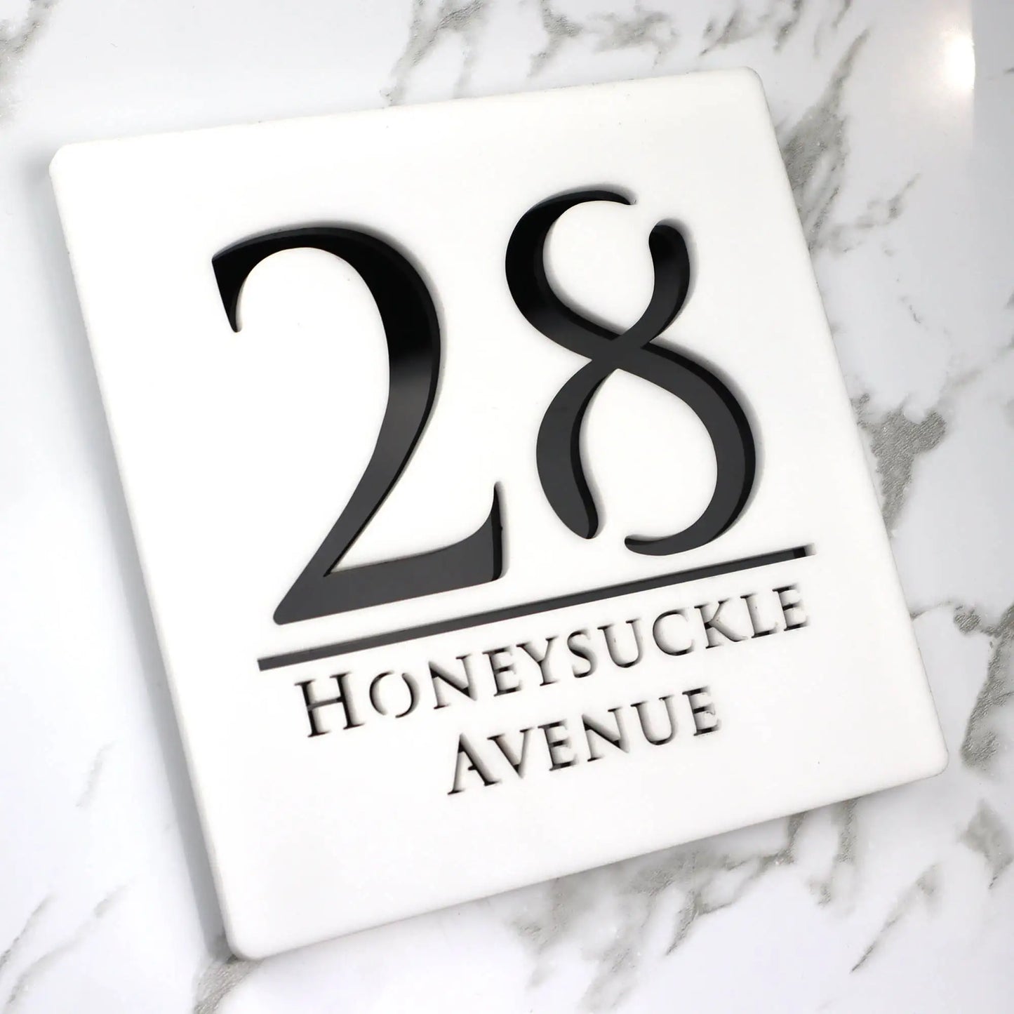Personalized Custom Acrylic Modern House Numbers Sign Door Address Street 3D Letter Number Plaques Outdoor Name Home Decor Plate