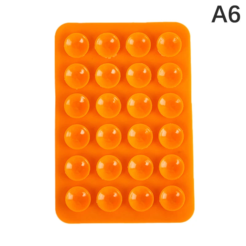 8cm Double Side Silicone Suction Pad For Mobile Phone Fixture Suction Cup Backed Adhesive Silicone Rubber Sucker Pad For Fixing