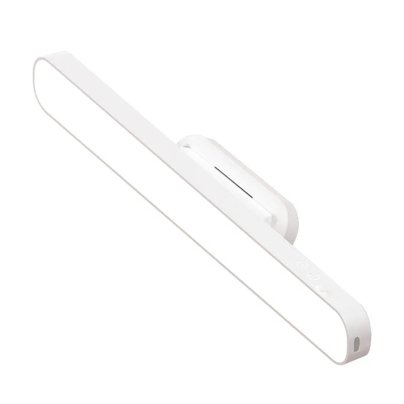 HOMEFISH LED Desk Lamp Magnetic Hanging Night Light USB Rechargeable Table Lamp 3 Colors Reading Light For Cabinet Closet