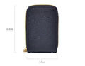 1pc Organ Card Bag Korean Edition Portable Women's Short Bank Card Cover Business Card Clip Zipper Vertical Handheld Bag