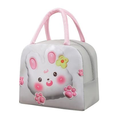 Lunch Bag Thickened Handheld Insulated Lunch Box Bag Children Cute With Meals Lunch Box Bag