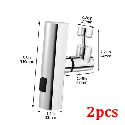 New Kitchen Waterfall Three-mode Universal Swivel Extension Faucet Splash-proof Nozzle Sink Multi-function