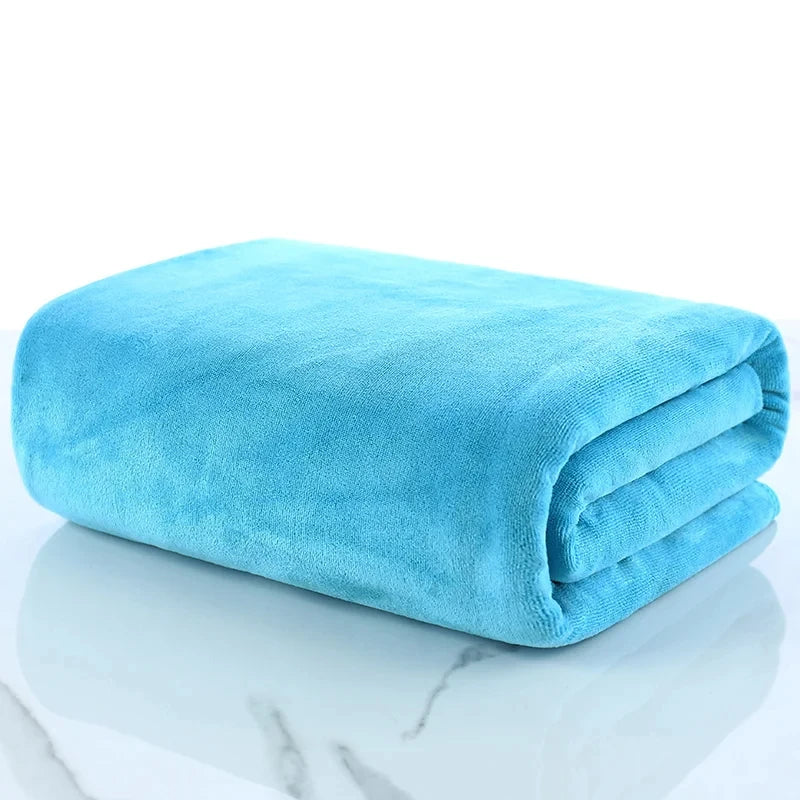 A big towel Beauty salon adult thickening large bath towels that soft absorb water do not shed hair multi-purpose micrmicrofiber