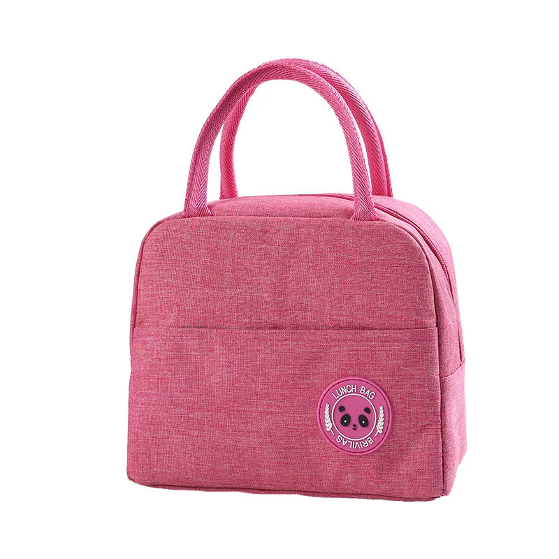 Portable Oxford Lunch Bags Fresh Cooler Pouch For Office Students Convenient Lunch Box Food Container Bag