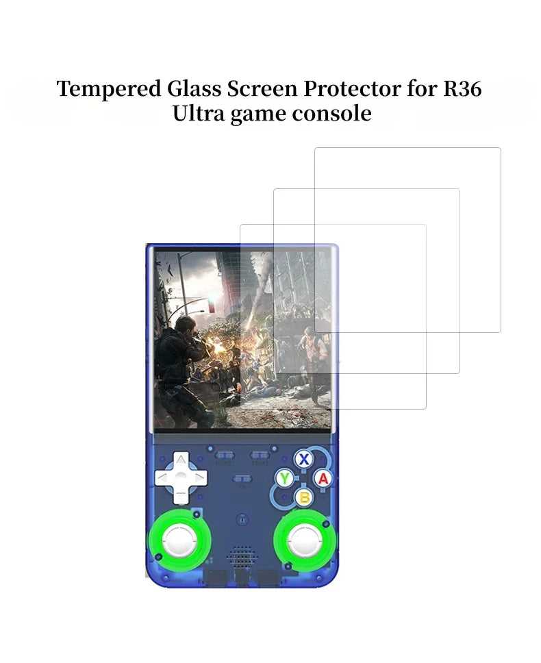 TOFON Transparent protective case For R36 Ultra game console storage bag EVA shell resistant  scratch resistant screen film