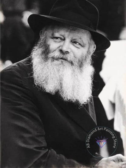 Jewish Rabbi Lubavitch AB Diamond Painting Kit 5D DIY Diamond Embroidery Cross Stitch Handmade Art Gift Crafts Home Decor