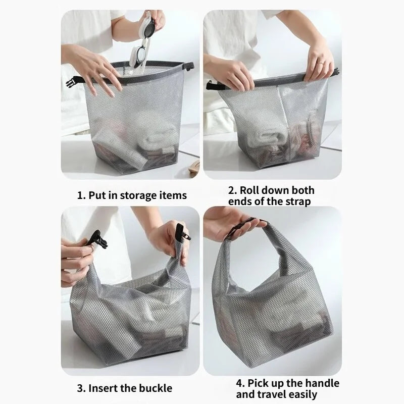 2PCS Handheld Waterproof Storage Bag Portable Sealing Swimming Bag Large Capacity Washing Bag Fitness Clothing Cosmetic Handbag