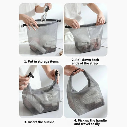 2PCS Handheld Waterproof Storage Bag Portable Sealing Swimming Bag Large Capacity Washing Bag Fitness Clothing Cosmetic Handbag