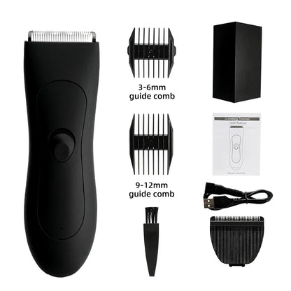 HOMEFISH Mens Body Hair Trimmer for Men Balls Women Lady Shaver Hair Removal Bikini Trimmer Groin & Body Shaver