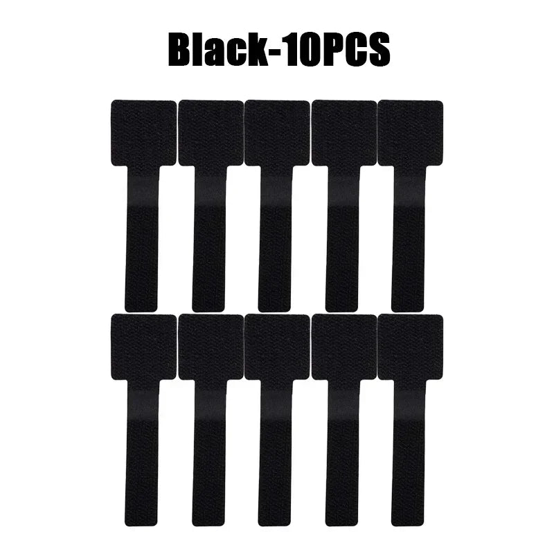 New Reusable Cable Ties Velcro Ties Self-Adhesive Power Cord Cable Holder Adjustable Cord Storage Desktop Organiser Manager