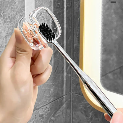 Toothbrush Head Covers Travel Protector Case Color Combo Clip Portable for Household Camping Durable Plastic