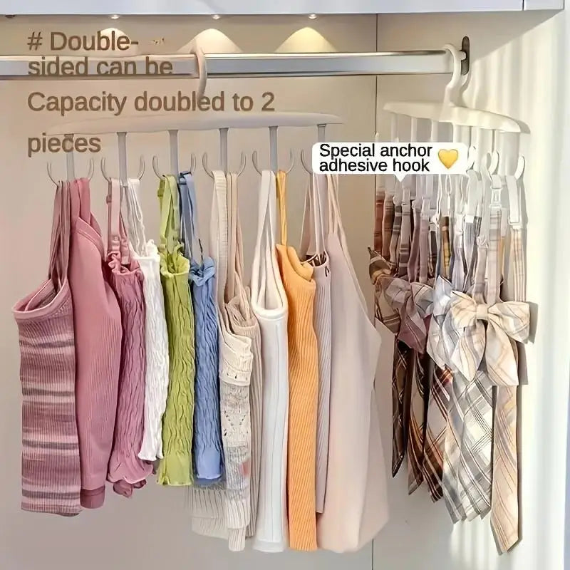 12-Hook Rotating Hanger – Space-Saving Closet Organizer for Ties, Belts, Underwear, Skirts | Portable Home & Dorm Storage 2030