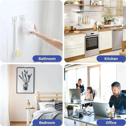 Strong Adhesive Hooks Picture Frame Poster No Drilling Hooks Waterproof Durable Kitchen Bathroom Accessories Screw Hooks