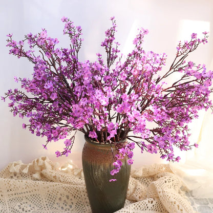 1/4pcs Artificial Flowers Cherry Blossoms Gypsophila Fake Plants DIY Wedding Bouquet Vases for Home Decor Faux Festival Branch