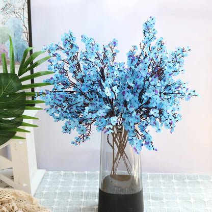 1/4pcs Artificial Flowers Cherry Blossoms Gypsophila Fake Plants DIY Wedding Bouquet Vases for Home Decor Faux Festival Branch