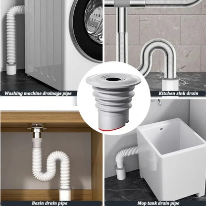 Bathroom Sewer Seal Ring Anti-odor Leak-Proof Kitchen Sink Sewer Pipe Plug Washing Machine Floor Drain Connector Stopper