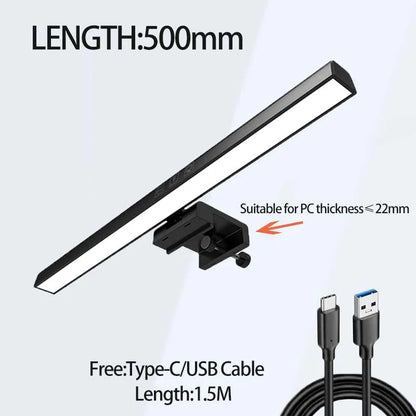 LED Monitor Light Bar Dimmable Night Light with 3 Colors Desk Lamp Learning Office Reading Eye Protection Screen Hanging Light