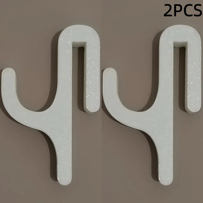 New Modern Plastic Shower Hook Suitable for 8mm Glass Doors Bathroom Organizer, Towels and Clothes Holder Bathroom Accessories