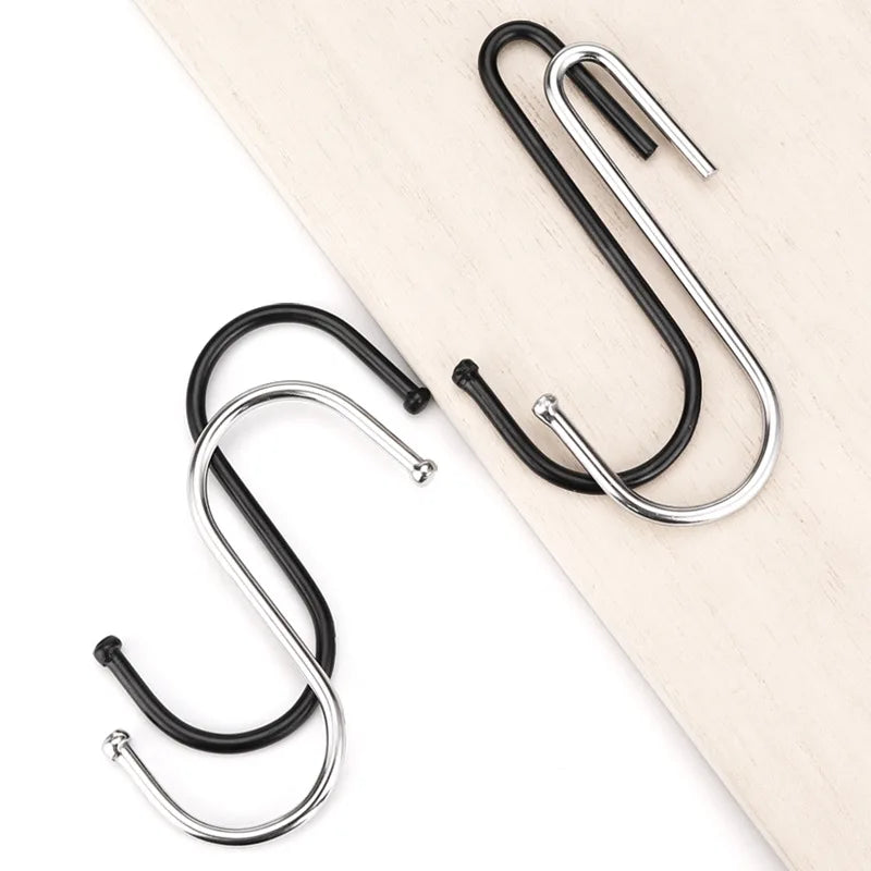 Stainless Steel Hooks Multipurpose for Clothes Bags Towels Kitchen Bathroom Home Organizing Durable Rustproof