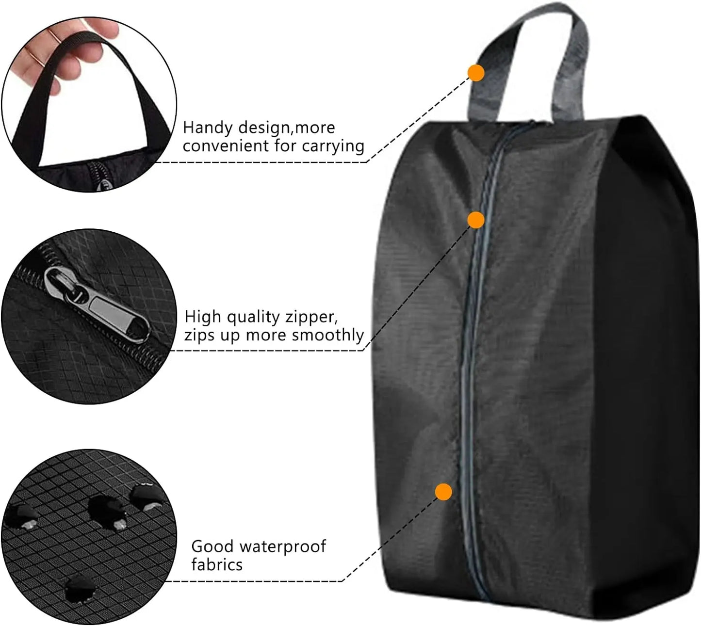 3PCS Shoe Storage Bags Dust-proof Shoe Cover Travel Portable Bag Household Moisture-proof and Mildew-proof Shoe Storage Bag