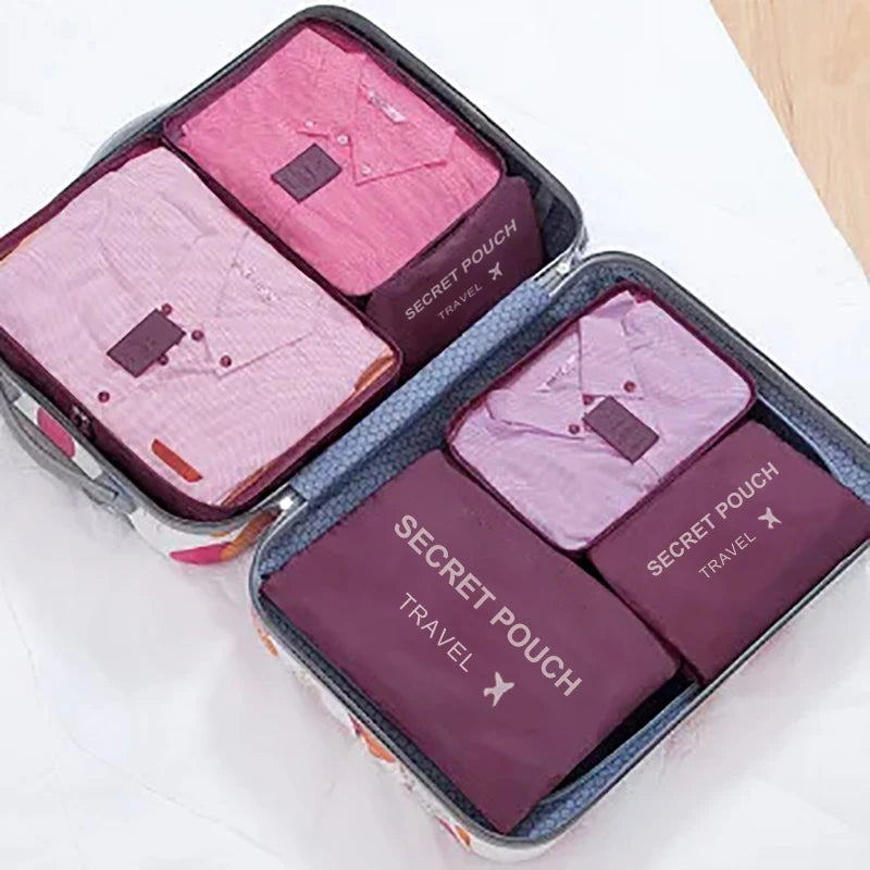 6 Pcs Travel Luggage Storage Bags, Versatile Lightweight Storage Pouch, Dustproof Duffle Bag