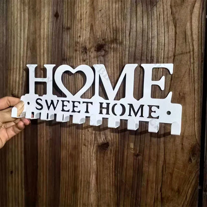 1pc Metal Wall Hooks Key Holder, Wall Mounted Coat Rack, Iron Art Decor For Home Kitchen Door