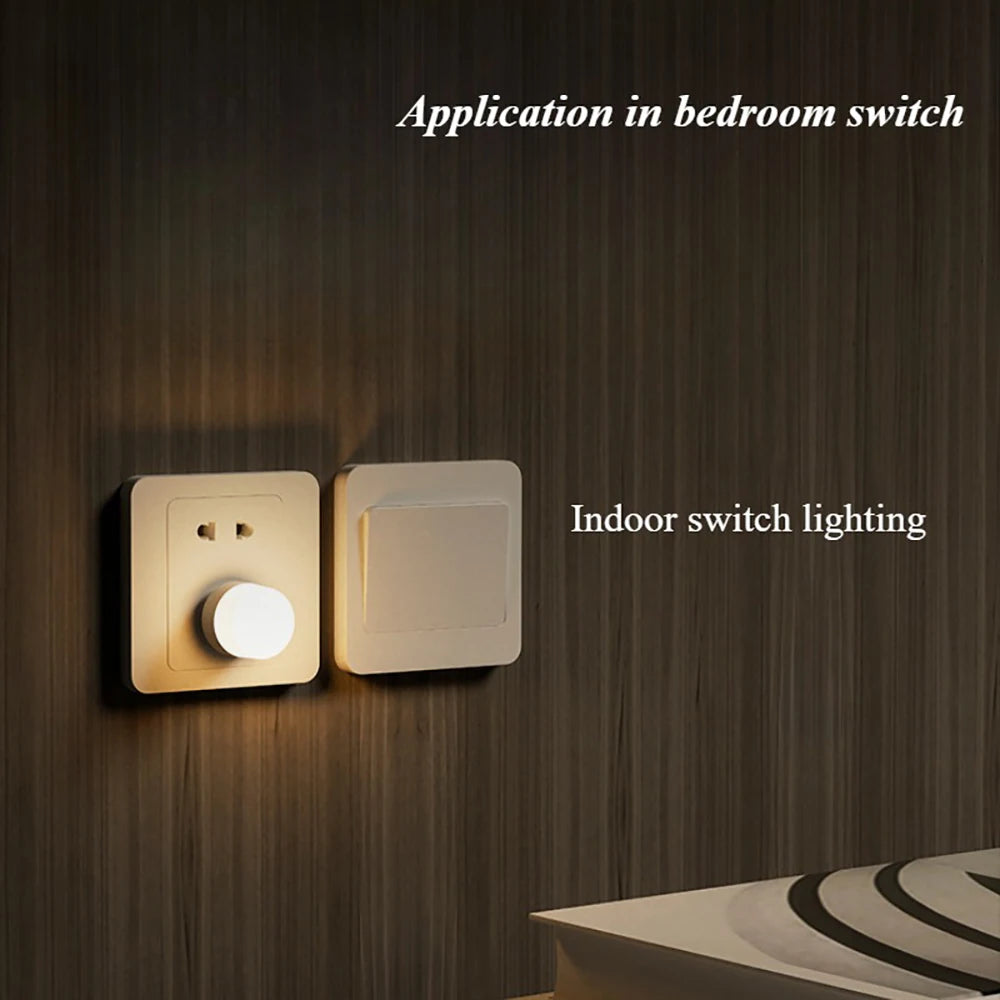 1/3/5/10Pcs USB Night Light Warm White LED Plug-In Light Bulb Portable Home Environment Light Energy-Saving Reading Night Light