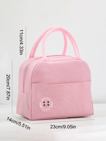 Cation Series Tropical Waterproof Insulation Lunch Box Bag Hand-Held Bento Bag with Thickened Ice Pack for Wholesale