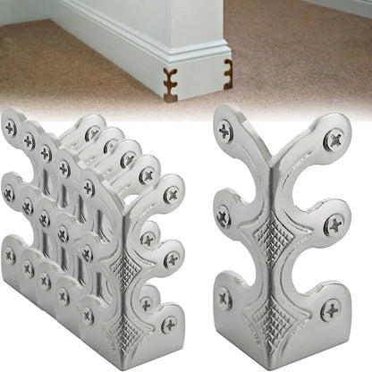 Retro Furniture Corner Protectors Solid Brass Skirting Board For Wardrobes Cabinets Fireplaces Universal Home Decor Hardwares