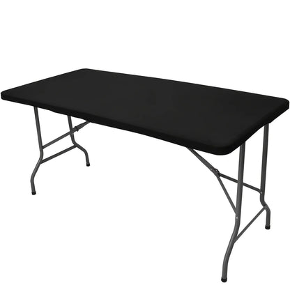 Polyester Rectangular Elastic Universal Tablecloth Protective Cover For Home Parties, Banquets, Picnics, Wedding Decorations
