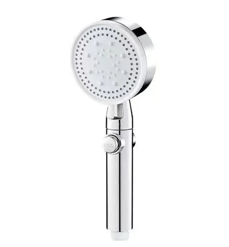 Adjustable High Pressure Shower Head with 5 Modes Water Saving One-Key Stop Spray Nozzle - Bathroom Shower Accessories with Hose